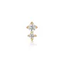 Ania Haie Double Sparkle Barbell Ørering Single Forgyldt Sølv E035-07G