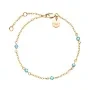 Rosefield 5 Stone Armbånd Forgyldt Rustfrit Stål JBBSG-J814