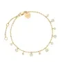 Rosefield Dangling Crystal Armbånd Forgyldt Rustfrit Stål JBDCG-J1022