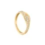Rosefield Pave Wave Ring Forgyldt Rustfrit Stål JRPW52G-J1266